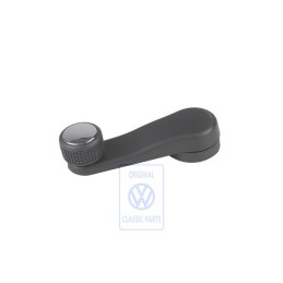 VW Original Manivela Ventanilla Negro Satinado/Cromo - 6K0837581A LBS