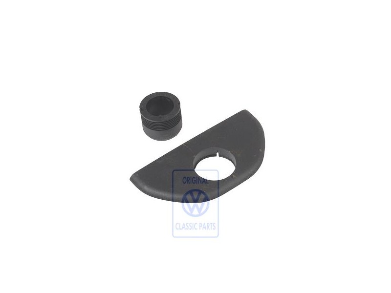 VW Original Tapa Protectora Negro Satinado - 6K0845537 01C