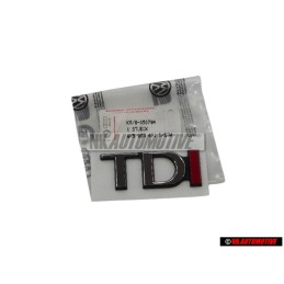 VW Original TDI Trasero Rotulo Insignia Emblema Cromo Rojo - 6K5853691D EQW
