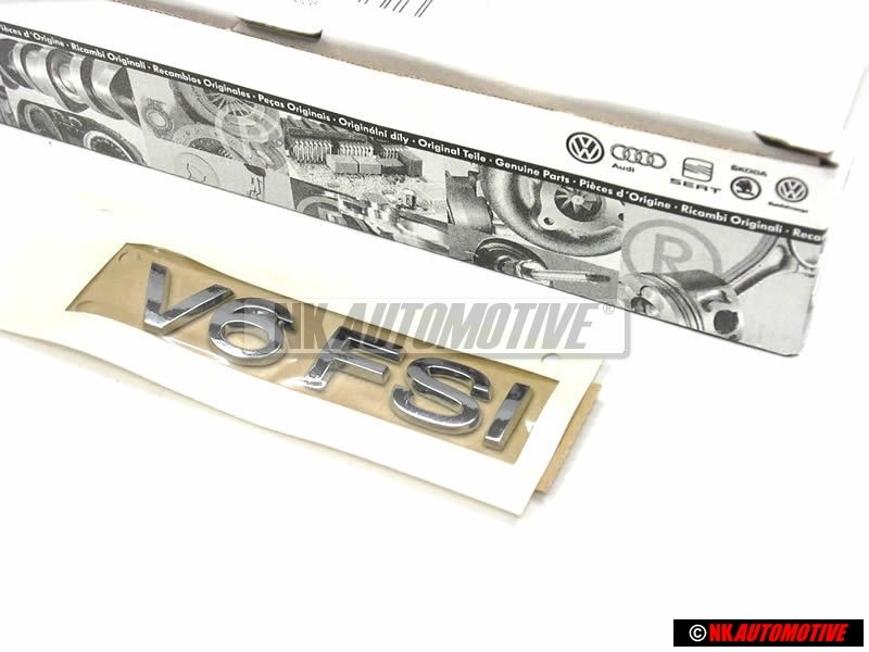 VW Original V6 FSI Trasero Rotulo Insignia Emblema Cromo - 3C0853675C 739
