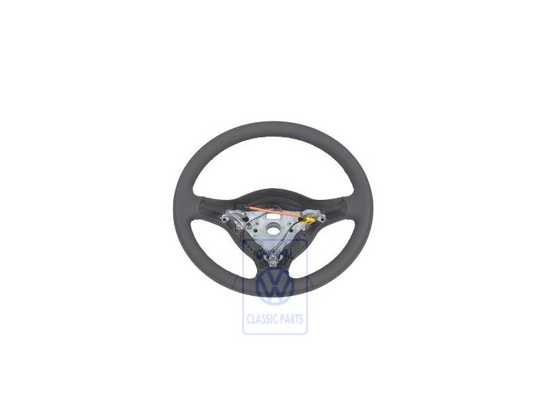 VW Original Volante Direccion (Cuero) Negro - 6N0419091L E74