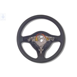 VW Original Volante Direccion (Cuero) Negro/Orbitblue - 6N0419091L HCC
