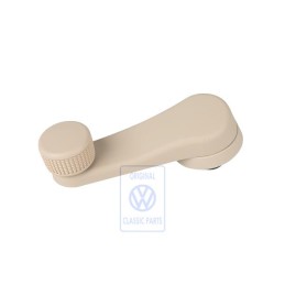 VW Original Manivela Ventanilla Beige Crema - 6N0837581A 3PT