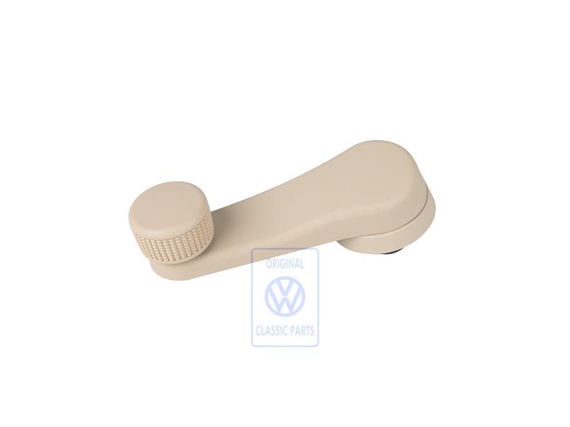 VW Original Manivela Ventanilla Beige Crema - 6N0837581A 3PT