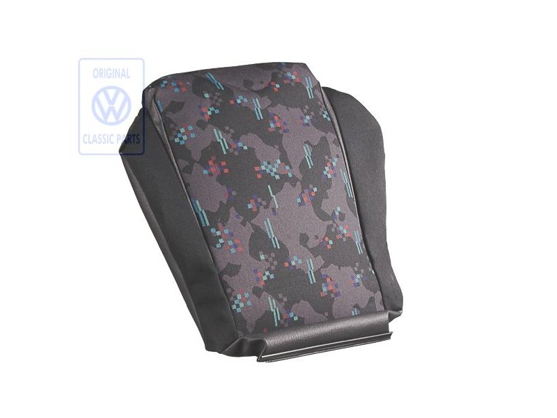 VW Original Tapizado Asiento Tejido/Cuero Artificial Off-Black - 6N0881405J DRE