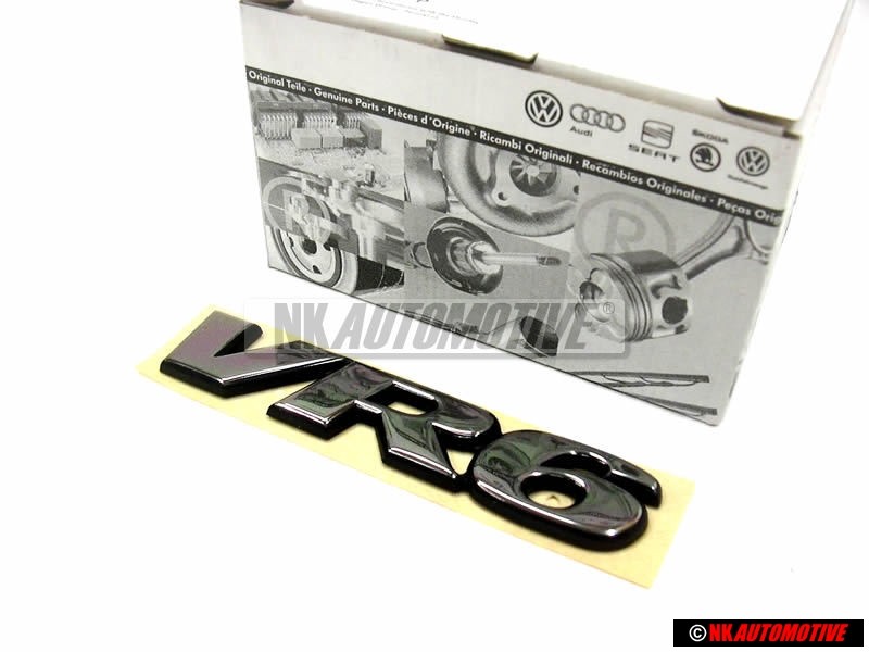 VW Original VR6 Trasero Rotulo Insignia Emblema Cromo - 7D0853675 Z10