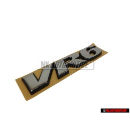 VW Original VR6 Trasero Rotulo Insignia Emblema Cromo - 7D0853675 Z10