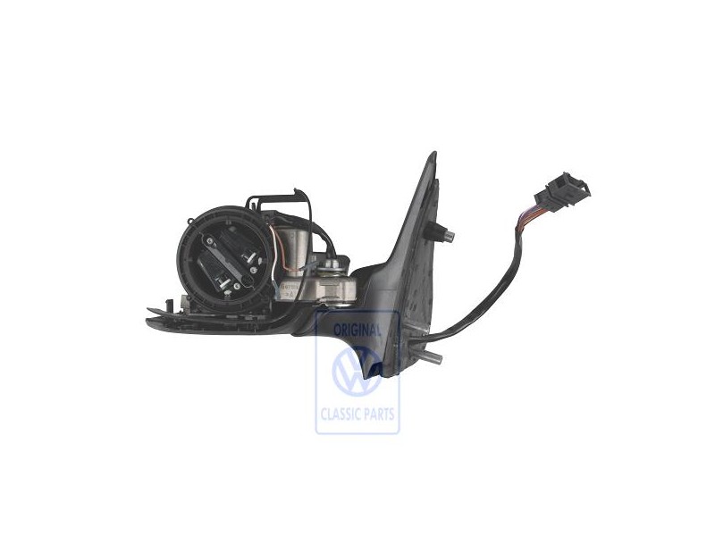 VW Original Caja De Espejo Exterior Negro Satinado - 6N2857507E 01C