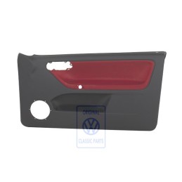 VW Original Revestimiento Puerta (Tela) Rojo Flash/Off-Black - 6N3867012CNHLX