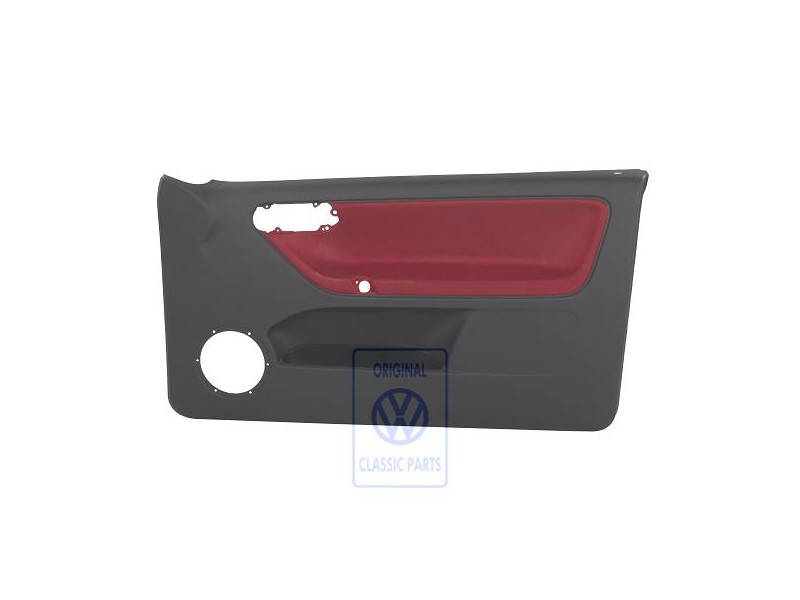 VW Original Revestimiento Puerta (Tela) Rojo Flash/Off-Black - 6N3867012CNHLX