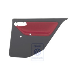VW Original Revestimiento Puerta (Tela) Rojo Flash/Off-Black - 6N4867212AEHLX