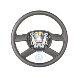 VW Original Volante Direccion (Cuero) Negro/Yellow - 6Q0419091M HUW