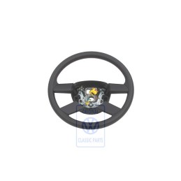 VW Original Volante Direccion (Cuero) Negro/Rojo - 6Q0419091M HYL