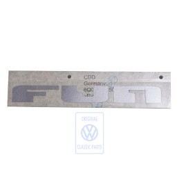 VW Original Rotulo Autoadhesivo Plata - 6Q0853750A 1W4