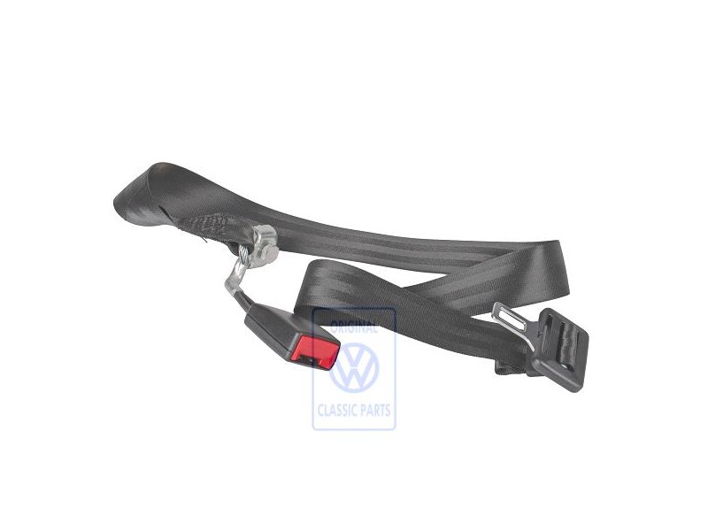 VW Original Cinturon Abdominal Y Cierre Negro - 6Q0857487E HCP