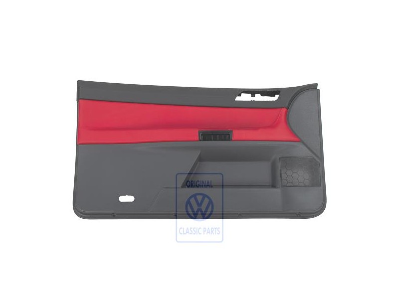 VW Original Panel De Puerta (Cuero) Rojo Flash/Antracita - 6Q3867011FFQMU