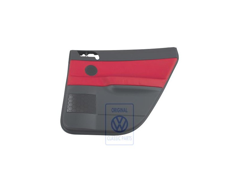 VW Original Panel De Puerta (Cuero) Rojo Flash/Antracita - 6Q6867212FTQMU