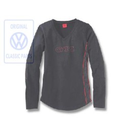 VW Original Camiseta De Manga Larga Negro - 6R3084142B 041
