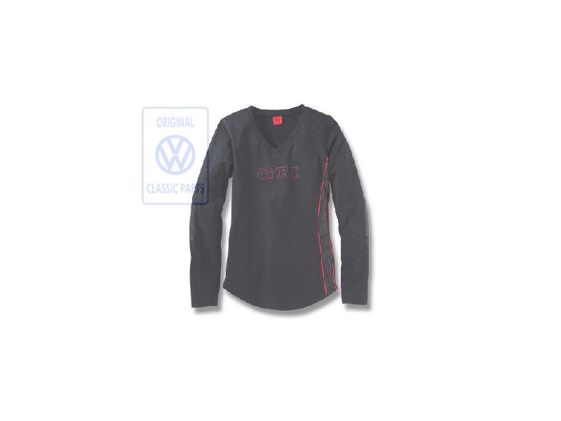 VW Original Camiseta De Manga Larga Negro - 6R3084142B 041
