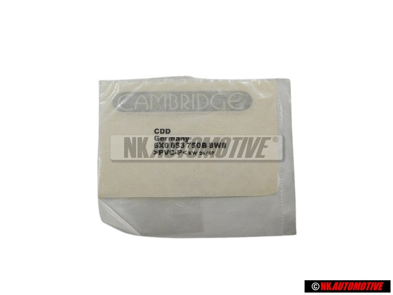 VW Original Rotulo Plata/Cromado - 6X0853750B 8W8