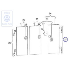 VW Original 1 Juego Bisagras - 701070118A