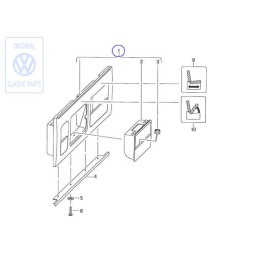 VW Original Revestimiento Pared Delantera - 701070216C