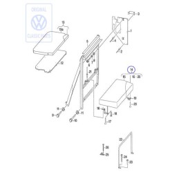 VW Original Acolchado Cama - 701070246C