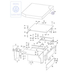 VW Original Tapizado De Acolchado - 701070247B
