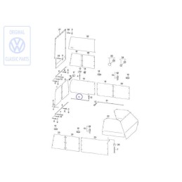 VW Original Perfil Deslizante - 701070406F