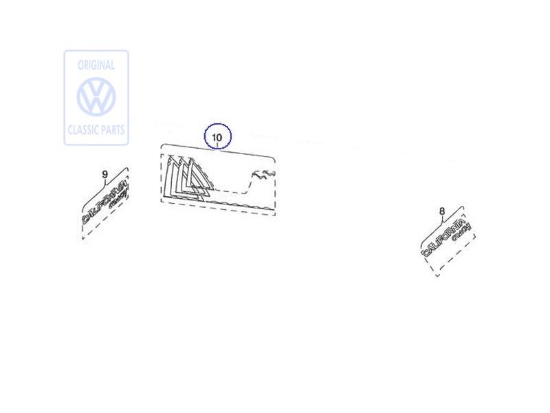 VW Original Lamina Decoracion - 701070941B