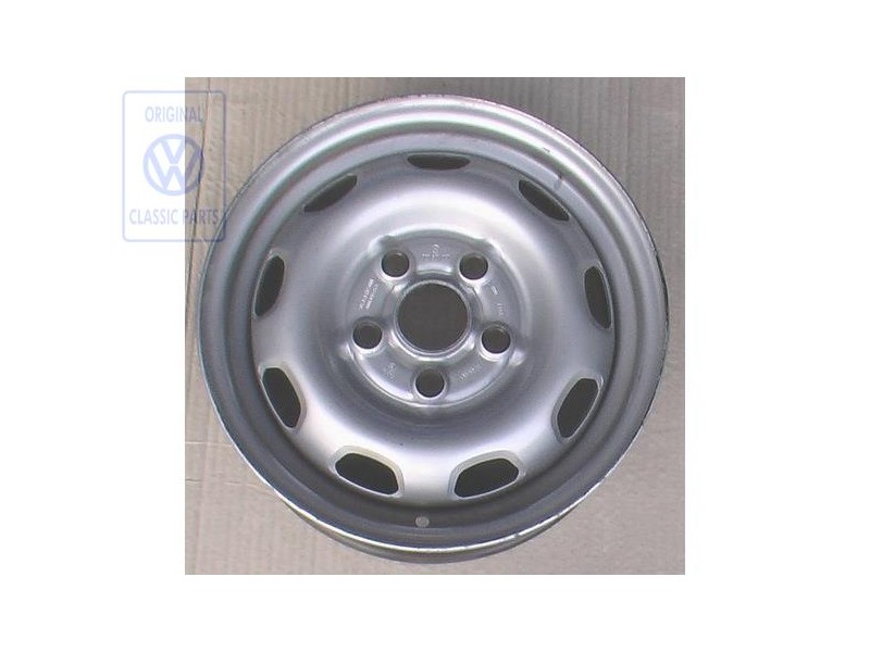 VW Original Llanta De Acero Color Cromo - 701601027 091