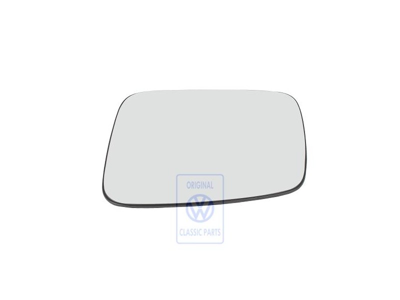 VW Original Cristal Espejo (Plano) Con Placa Soporte - 701857521J