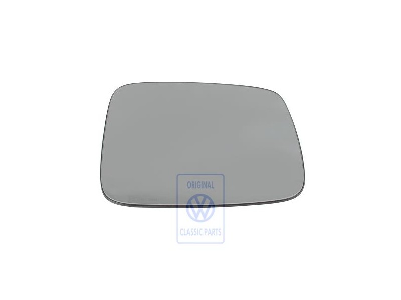 VW Original Cristal Espejo (Plano) Con Placa Soporte - 701857522J