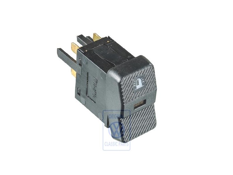 VW Original Conmutador P. Luz Destellos Rotativa Negro Satinado - 701941435 01C