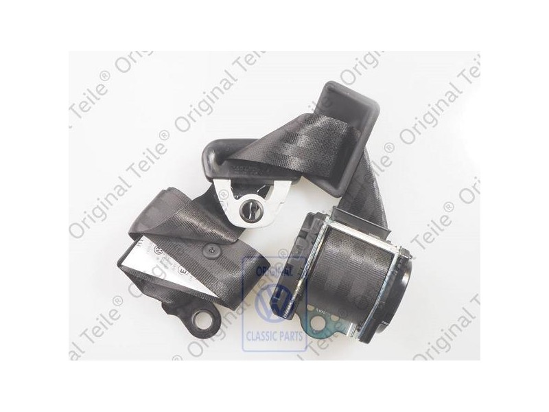 VW Original Cinturon Segur. Tres Puntos Negro Satinado - 705857812 01C