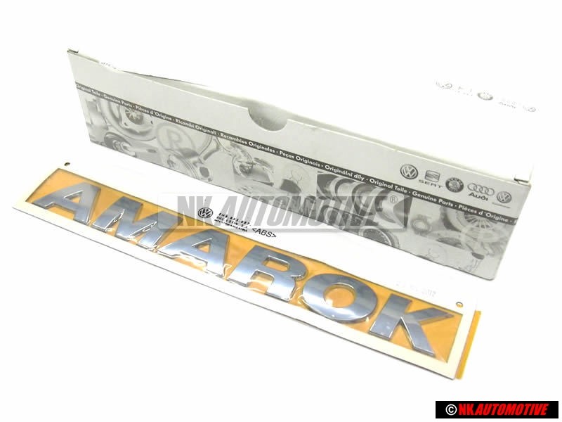 VW Original AMAROK Trasero Rotulo Insignia Emblema Cromo - 2H5853687 739
