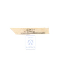 VW Original Lamina Decorativa Para Pilar C Plata Reflex - 7D1854418A V7B