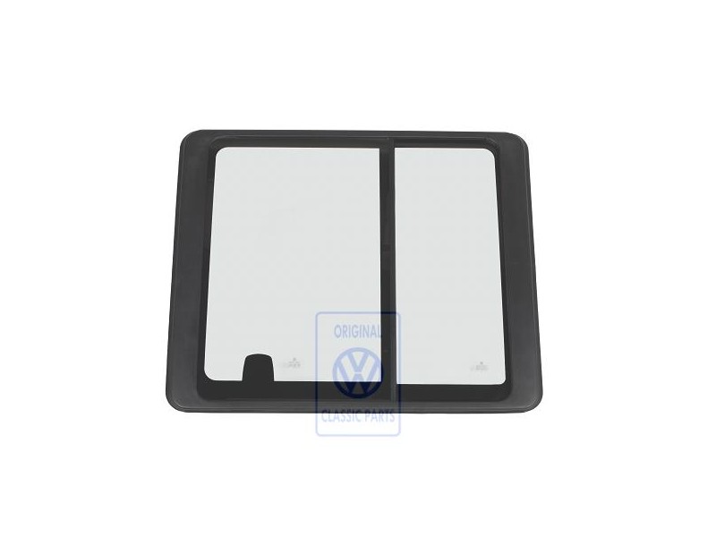 VW Original Ventanilla Corrediza Completa Negro Satinado - 7D5847711B 01C