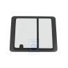 VW Original Ventanilla Corrediza Completa Negro Satinado - 7D5847711B 01C