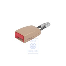 VW Original Cierre De Cinturon Purebeige/Rojo Fuego - 7H0857740 NWX