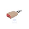 VW Original Cierre De Cinturon Purebeige/Rojo Fuego - 7H0857740 NWX