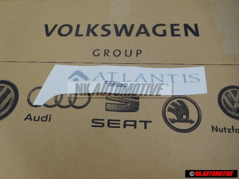 VW Original Rotulo Autoadhesivo Plata Diamante (Oscuro) - 7H5854431A 9ZD