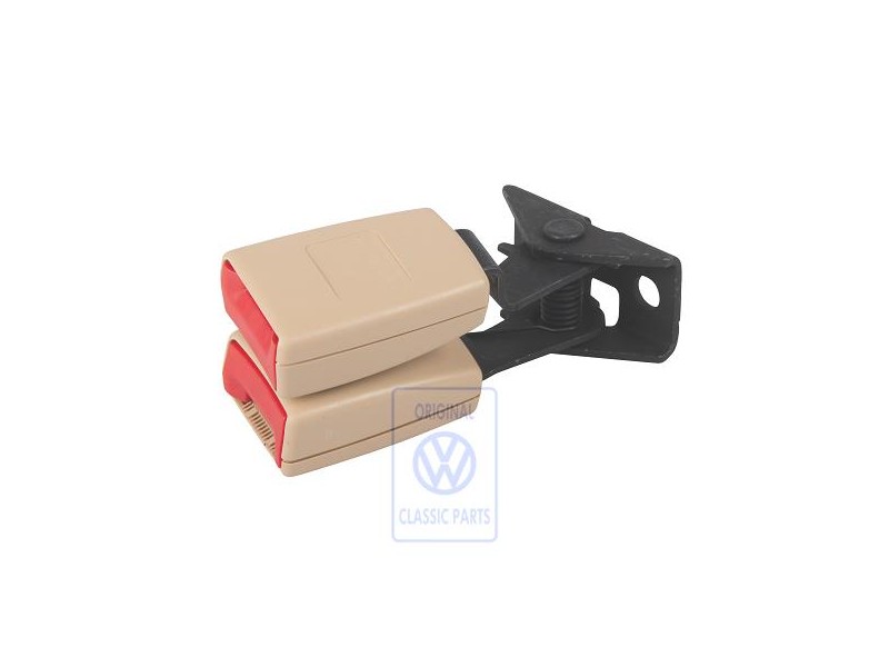 VW Original Cierre De Cinturon Doble Beige Sol/Rojo Fuego - 7L0857822C PNE