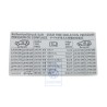 VW Original Adhesivo P. Presion Neumaticos - 7L6010443D