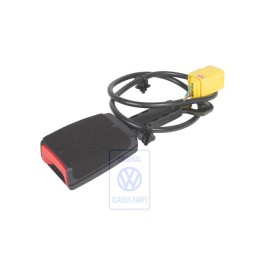VW Original Cierre De Cinturon Negro Satinado/Rojo Fuego - 7L6857777A FCN