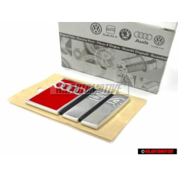 Audi Original S4 Trasero Rotulo Insignia Emblema Cromo Rojo - 4A9853735 2ZZ