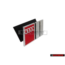 Audi Original S4 Frente Rotulo Insignia Emblema Cromo Rojo - 4A0853736 2ZZ