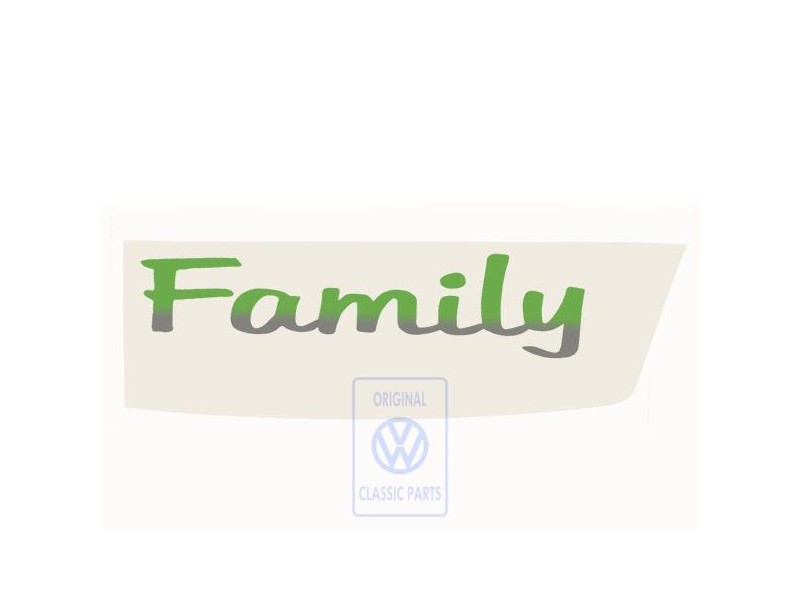 VW Original Rotulo Autoadhesivo Spicegreen - Efecto Perlado - 7M0854431A H6Y