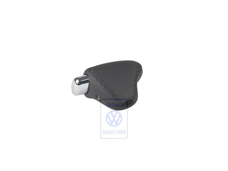VW Original Pomo Palanca Cambio (Cuero) Negro - 7M1713139C E74