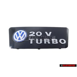VW Original 20V TURBO Cubierta Del Motor Rotulo Insignia Emblema - 7M3103932
